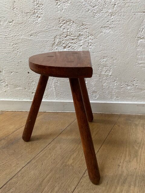 Wooden tripod stool