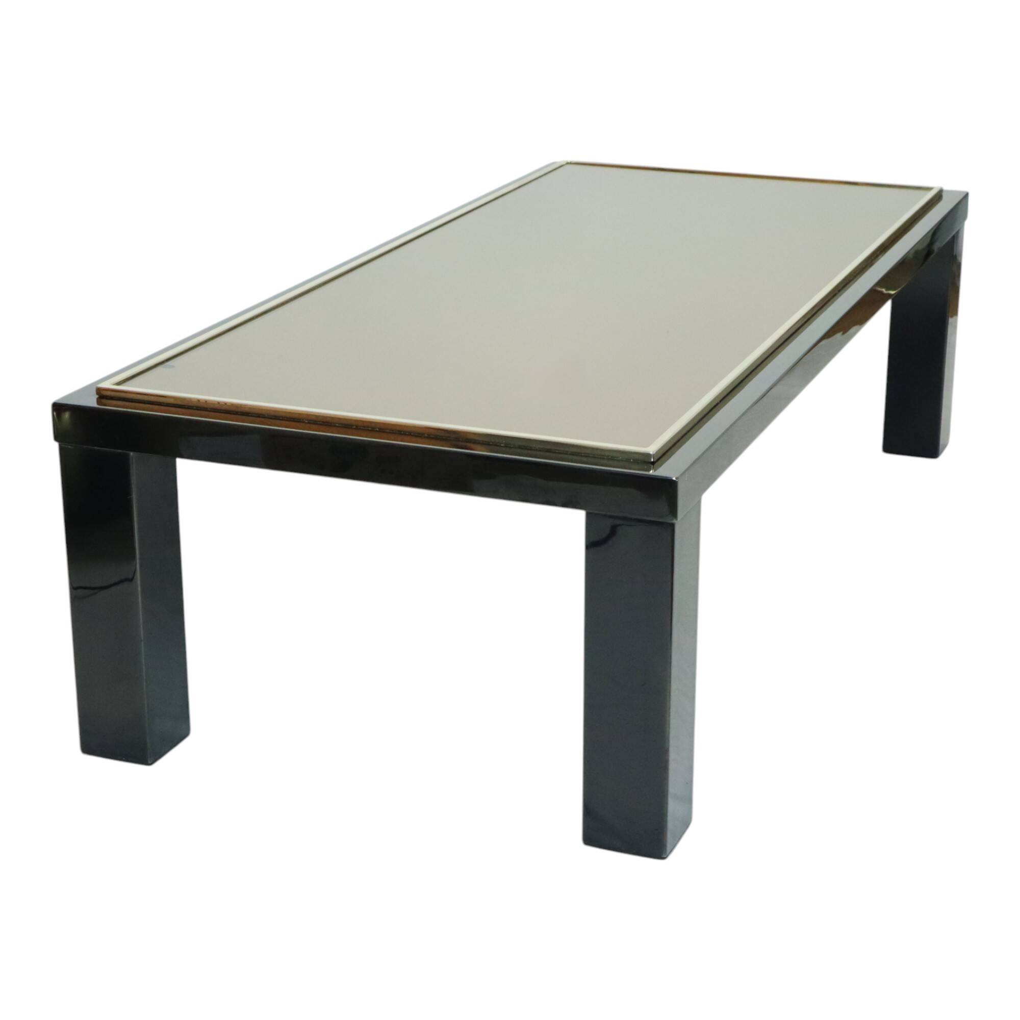 Belgo Chrom by Roger van Hevel Design Coffee Table 23kt Gold 130cm