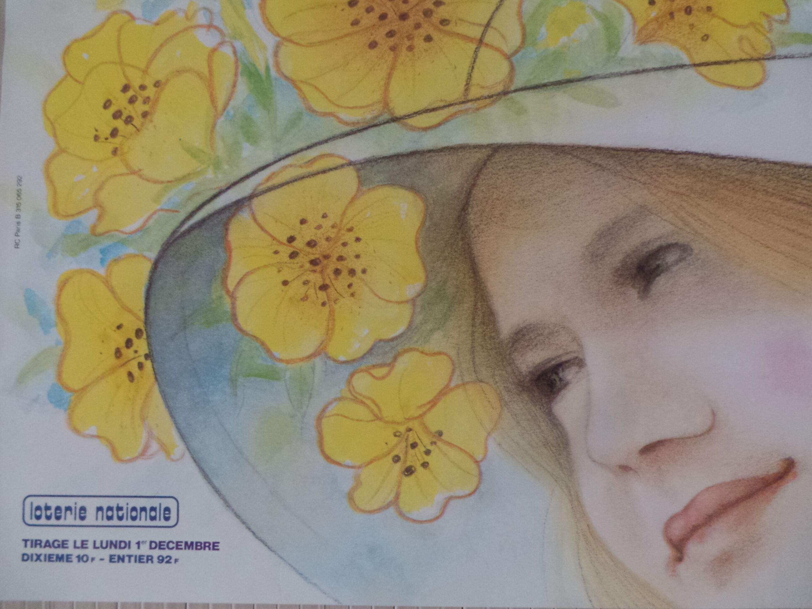 Original National Lottery Poster Slice of Holy Catherine