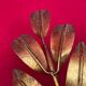 Golden Leaf Appliques Hans Kögl Style 1960/70 Hollywood Re