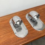 Vintage Danish Pipeline wall lamps by Ole Pless Jørgensen for Nordisk Solar, set of 2.