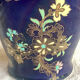 Old vase baluster enamelled lamp Boch Frères Keramis Belgium