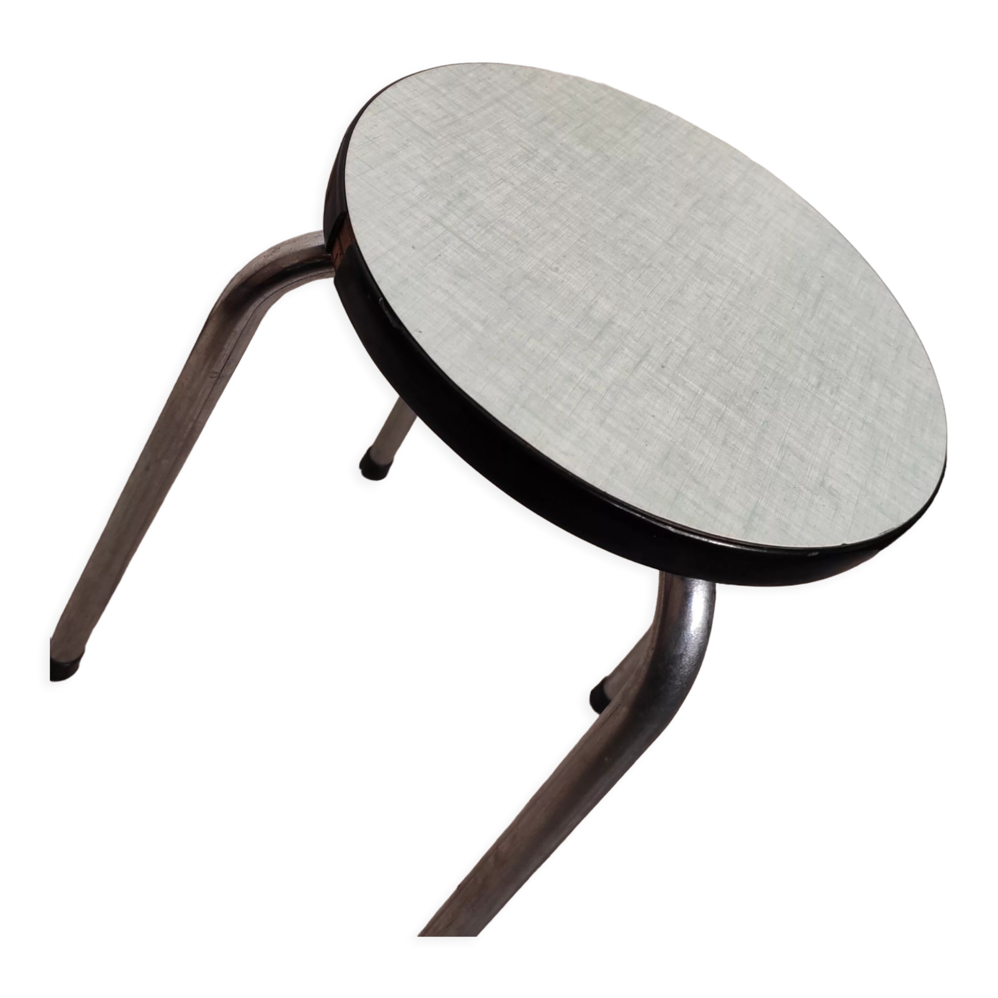 Green formica stool
