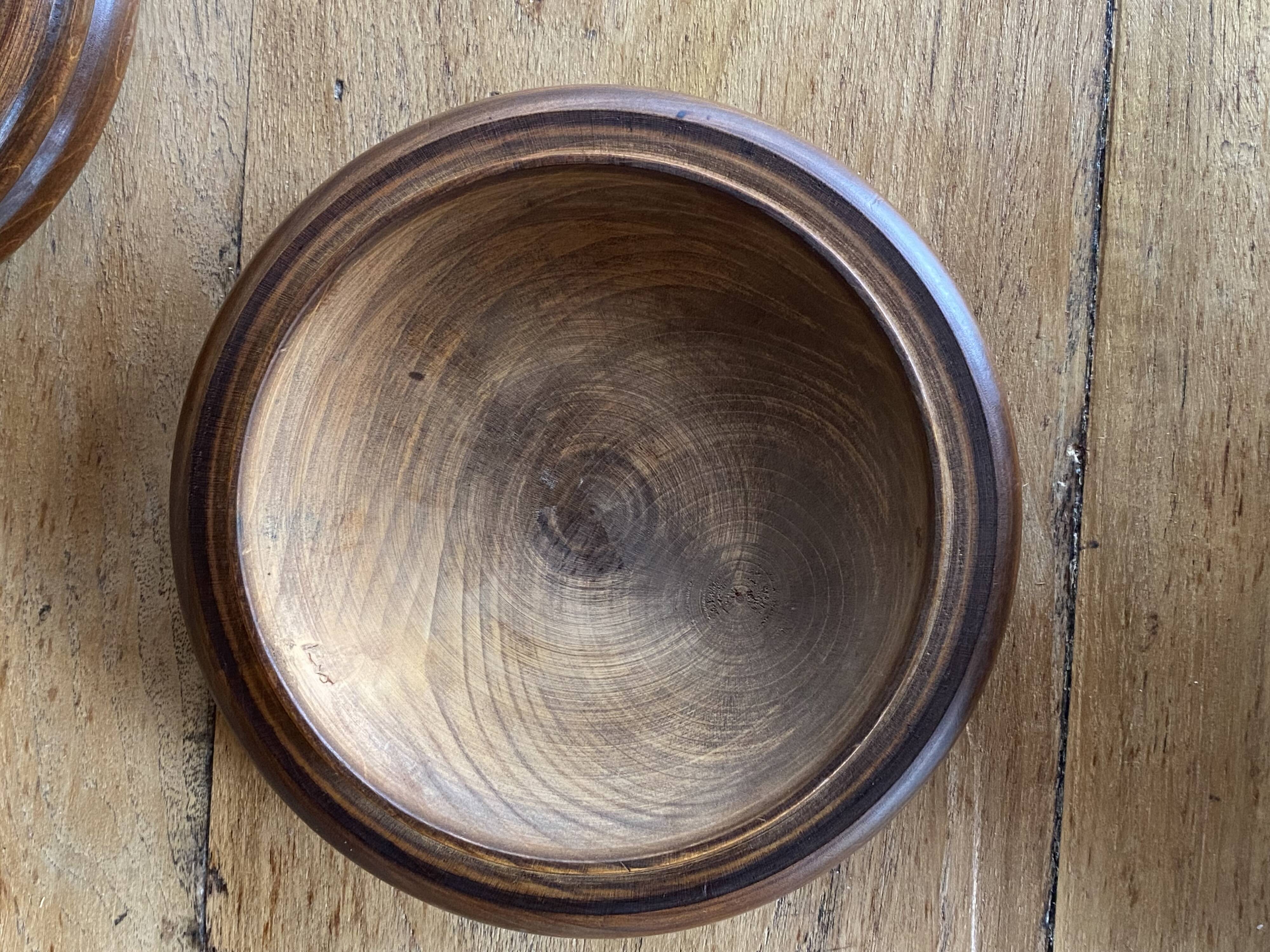 Boite en bois tourné main