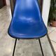 Eames Herman Miller vintage 70s blue vinyl fiberglass chair
