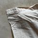 Large antique cloth in ecru, handwoven cotton and linen.