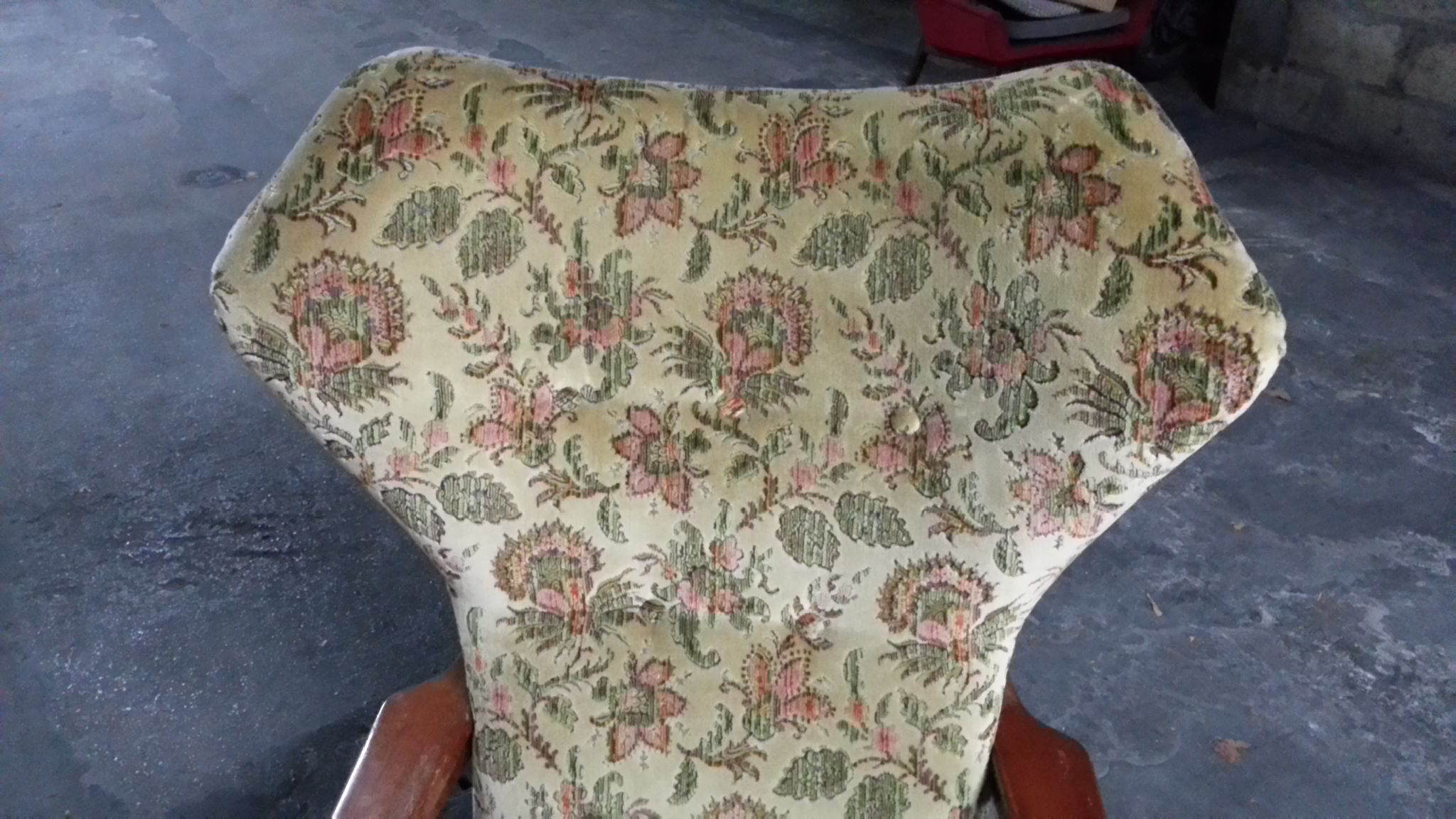 Chair wing chair flower Scandinavian styl Ib Kofod-Larsen for Carlo Gahrn