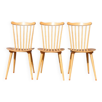 3 baumann v5 light beech chairs