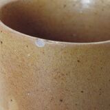 Decanter and enamelled stoneware mugs