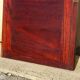Large antique mirror in a flame mahogany frame; 132x82 cm