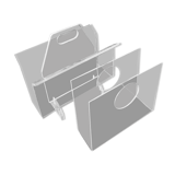 Pair of plexiglass receipt holders