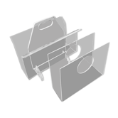 Pair of plexiglass receipt holders