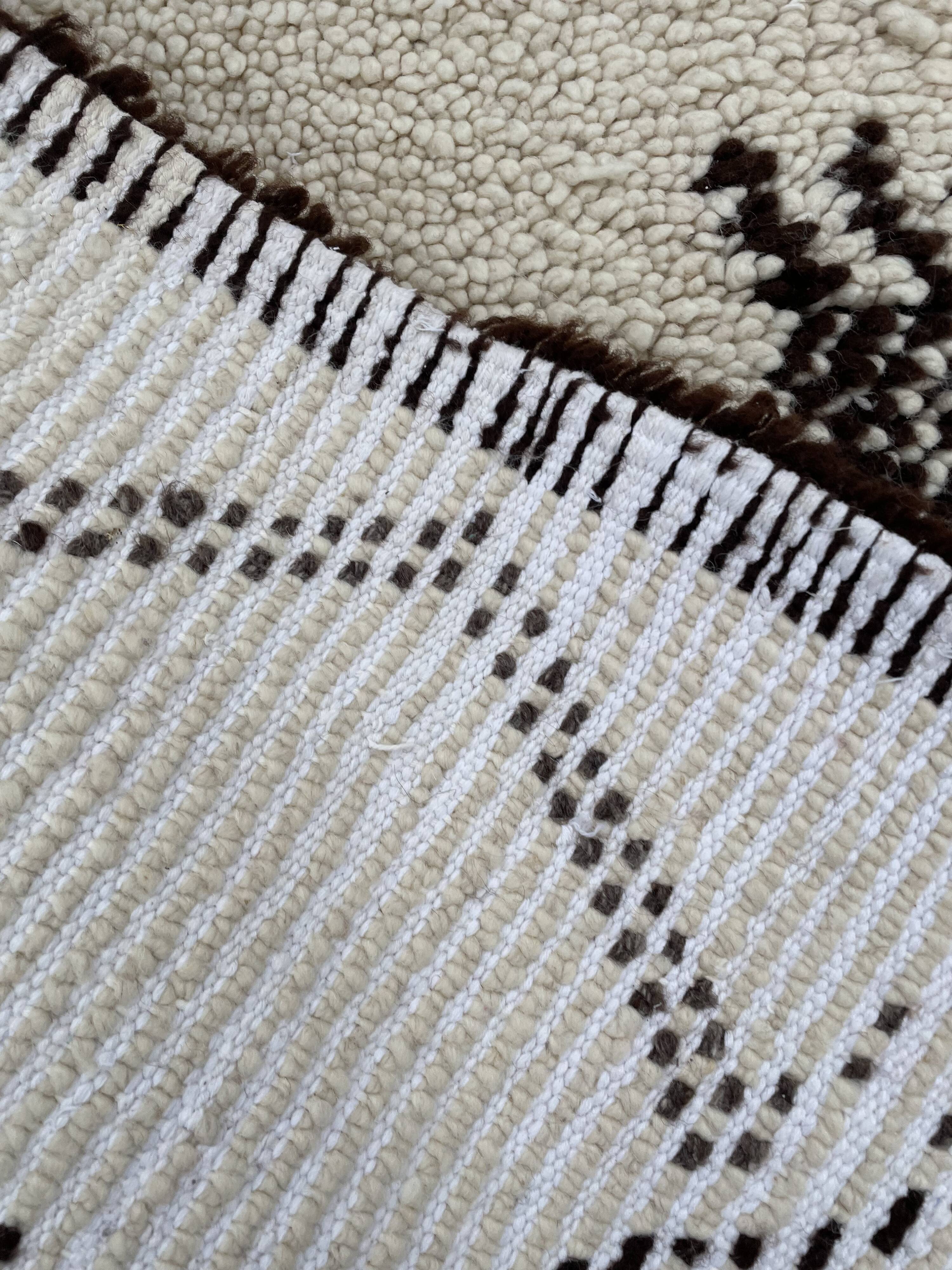 Rug berbere beni ouarain vintage wool 80x225 cm
