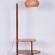 Art Deco Walnut Floor Lamp attributed to J. Halabala for Up Závody, 1930s