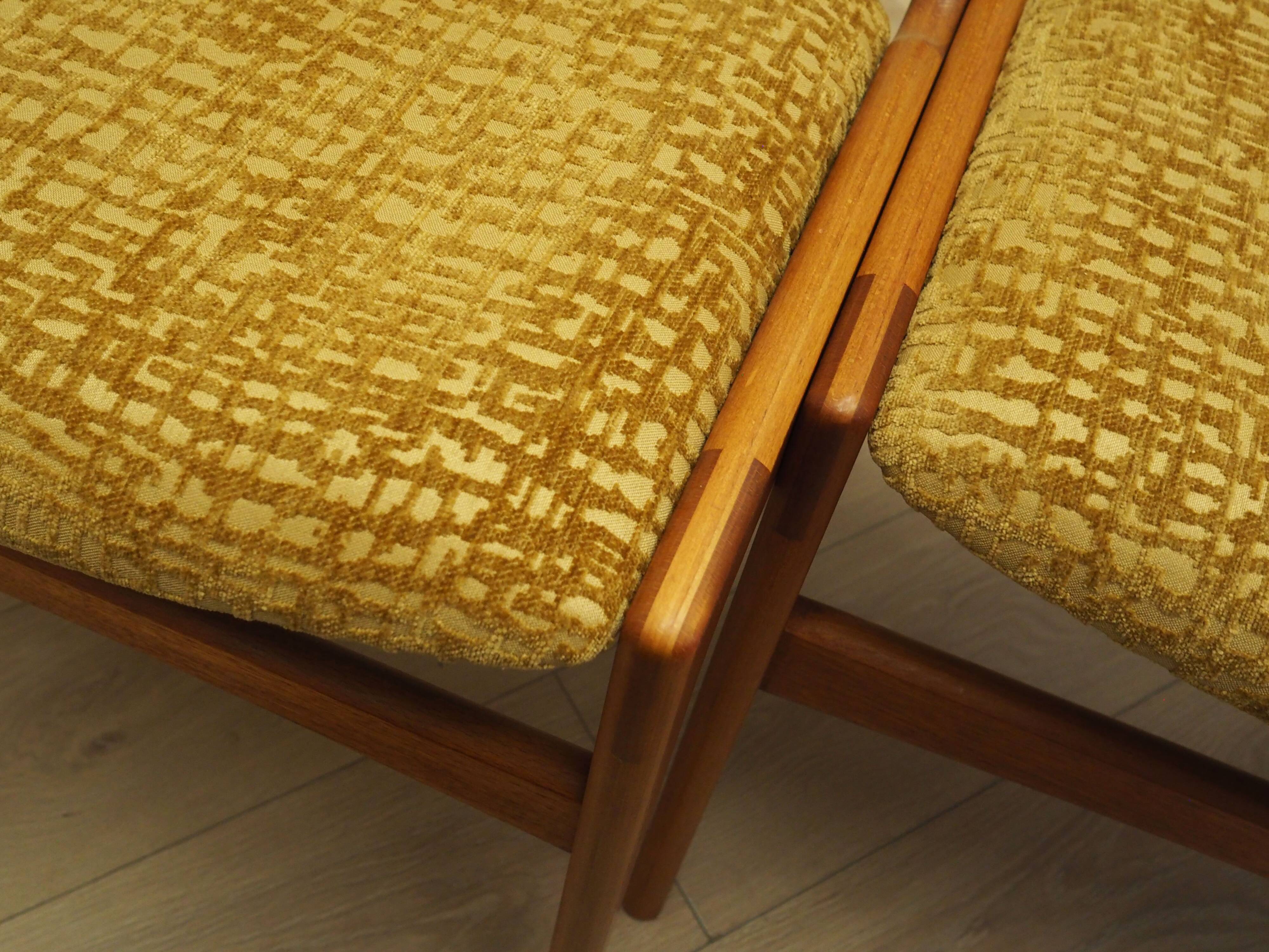 Set of six teak chairs, Danish design, 1970s, production: Denmark