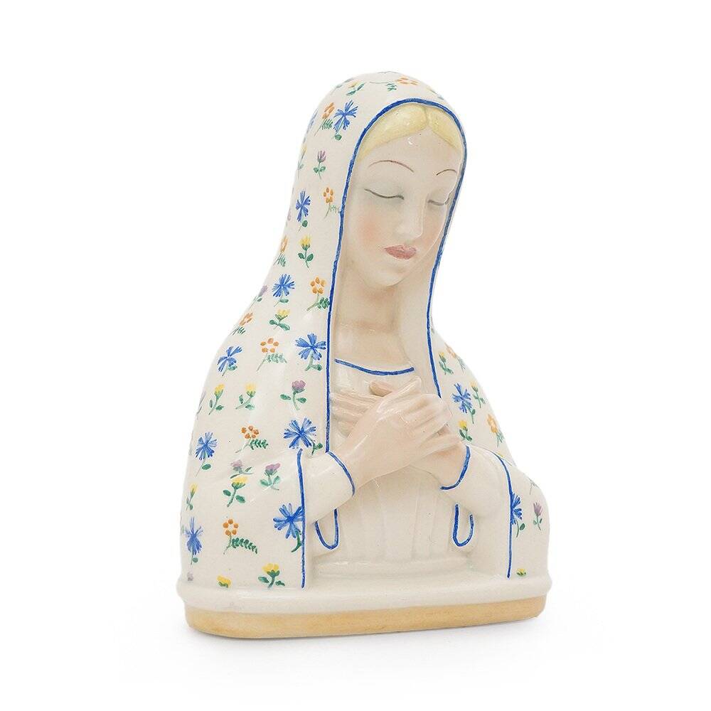 Ceramic sculpture of the Madonna by Pietro Spertini for Lenci, 1930s.