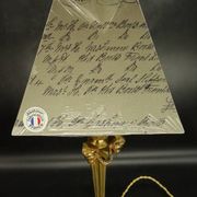 Large lamp with ram's heads in Louis XVI style - gilded bronze