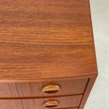 Commode en teck du milieu du siècle  Danemark années 1960