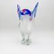 Monumental Vase Josef Hospodka Chribska Sommerso White Crystal 33cm