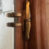 Art Deco style walnut mirrored wardrobe