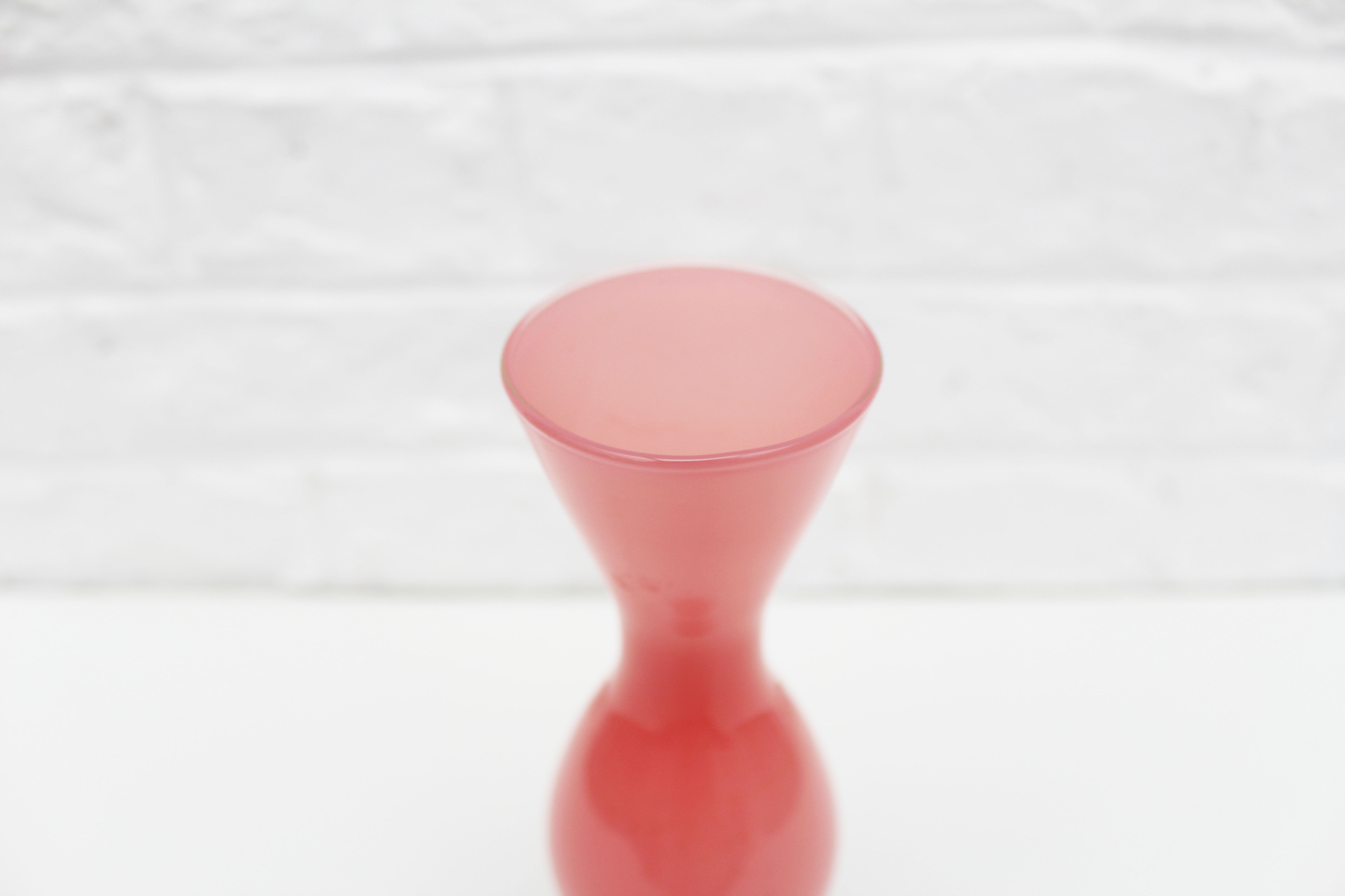 Vintage  pink opaline vase