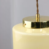 Vintage Mid-century Glass Pendant Lamp