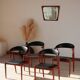 Set of 4 Johannes Andersen Scandinavian teak armchairs, 1960s