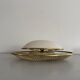 Mid-century golden metal wire and plastic ceiling light by Erco, 1950s, Germany.