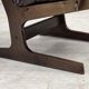 Fauteuil scandinave en cuir marron, années 1970