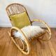 Rocking chair rattan Rohe Noordwolde 60s or rocking chair