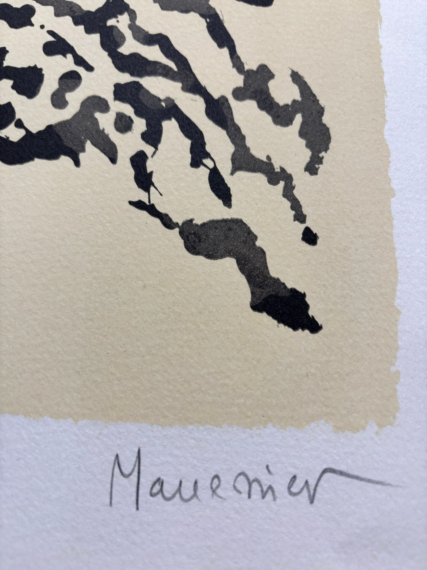 Original Abstract Lithograph by Alfred Manessier. School of Paris. 50