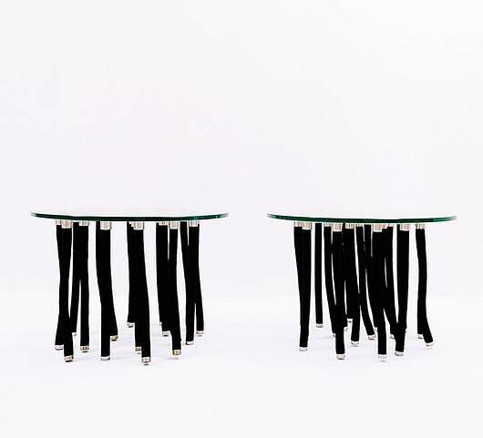 Pair of modern side tables "Org" by Fabio Novembre for Cappellini