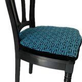 Pair of Baumann caned chairs