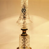 Paire de lampes de table néo-classique cristal d'albret