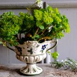 Ceramic pot cover vase Capodimonte, Naples