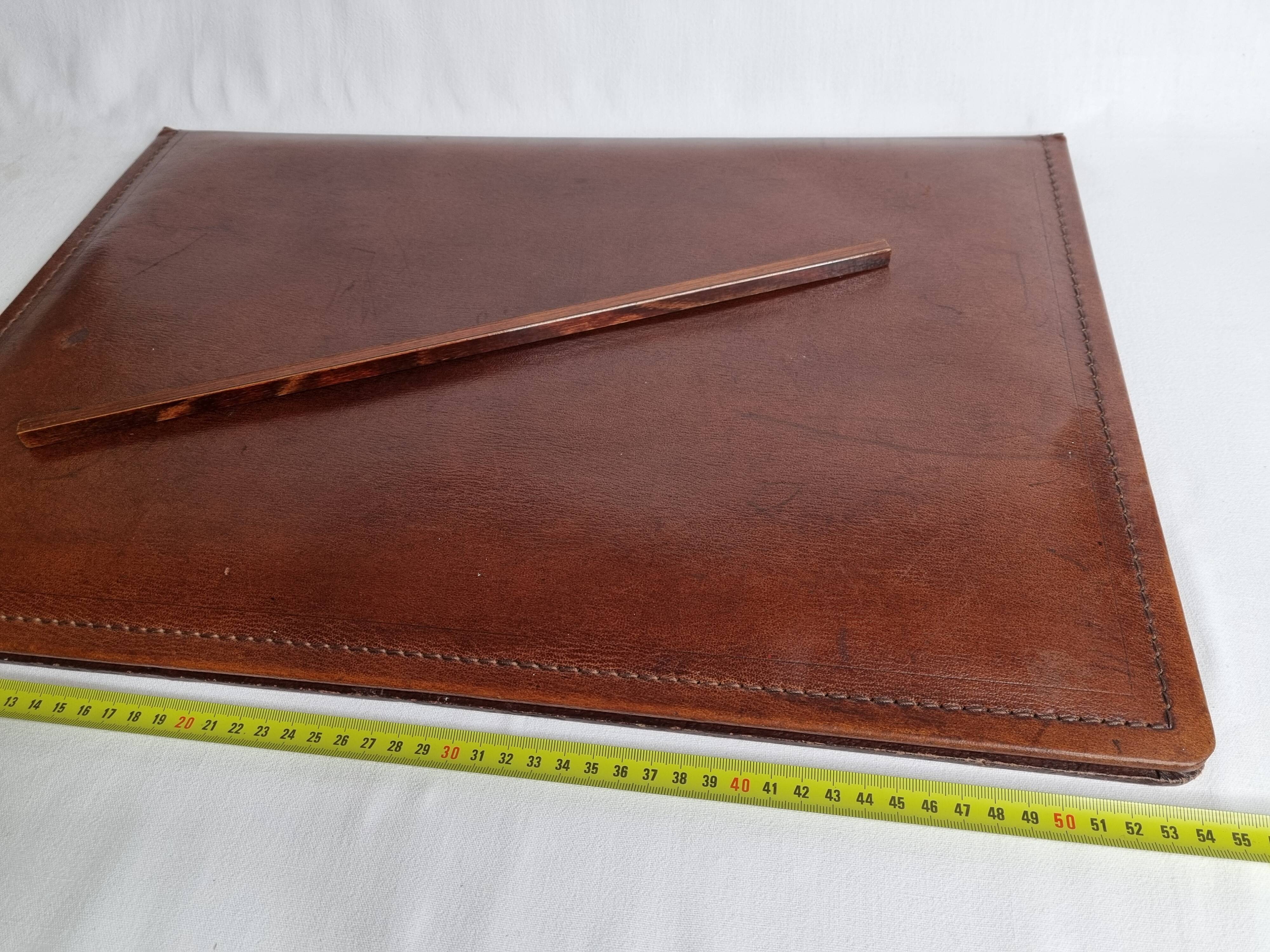 Desktop set, leather underhand and vintage 50-60s