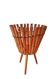 Bamboo Cache Pot on Vintage Stand