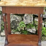Pair of Empire style mahogany consoles, 20th century