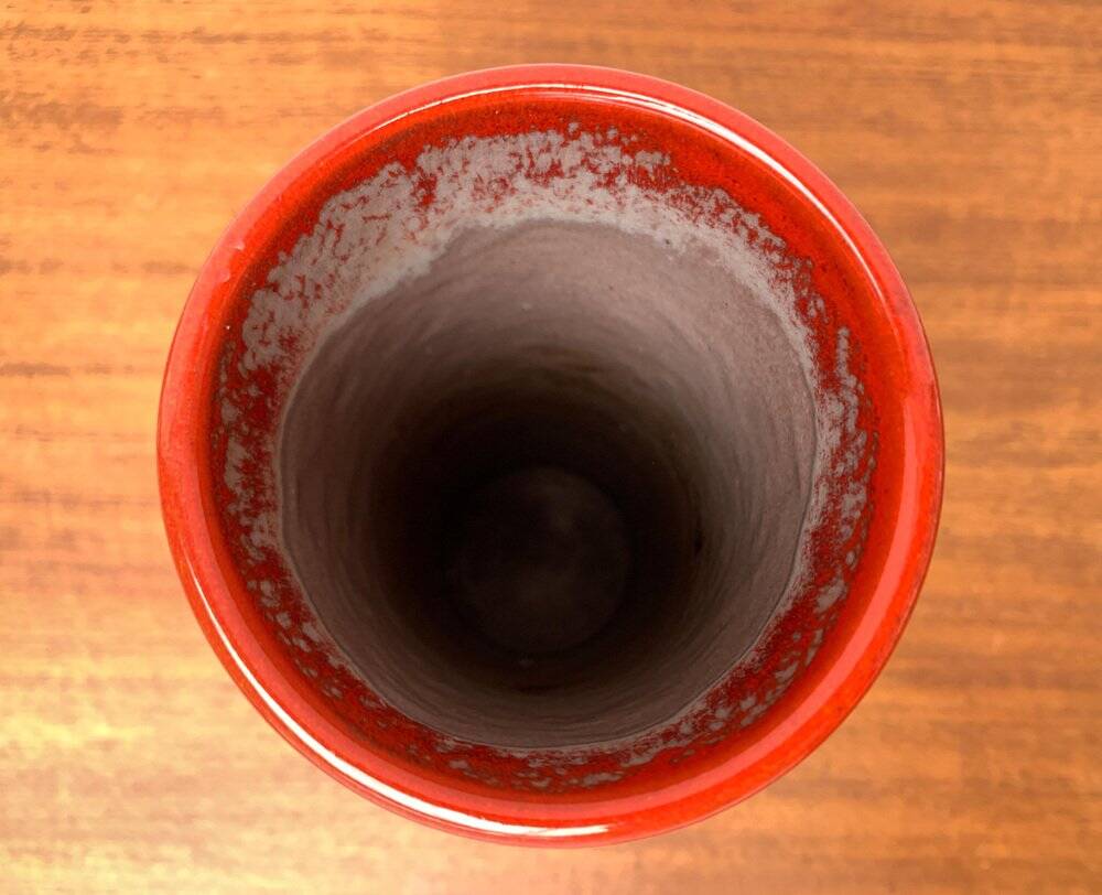 Mid-century minimalist vase WGP in West German ceramic by Marschner Kunsttöpferei, 1960s.