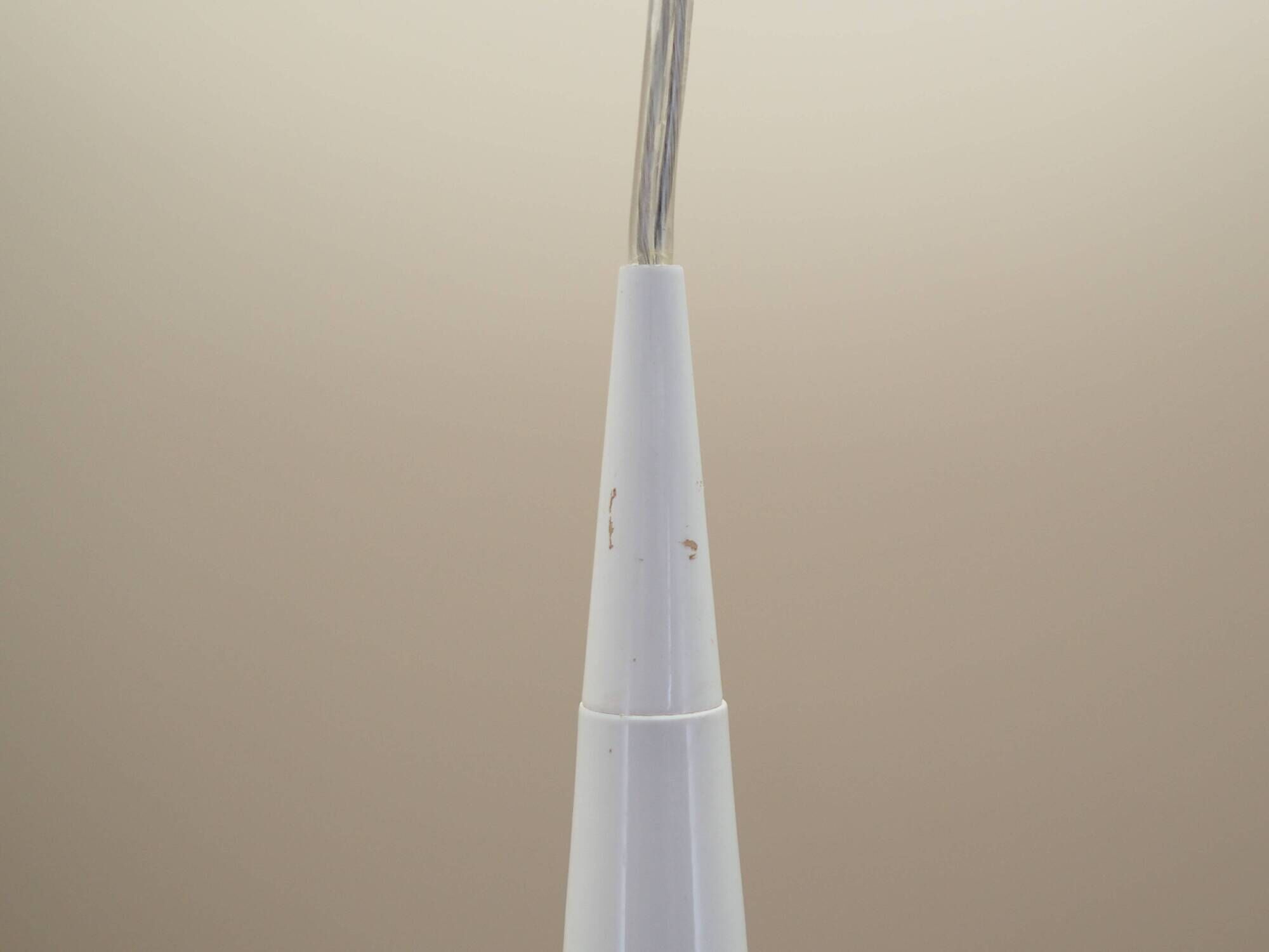 White pendant lamp, Danish design, 1970s, manufacturer: Frandsen