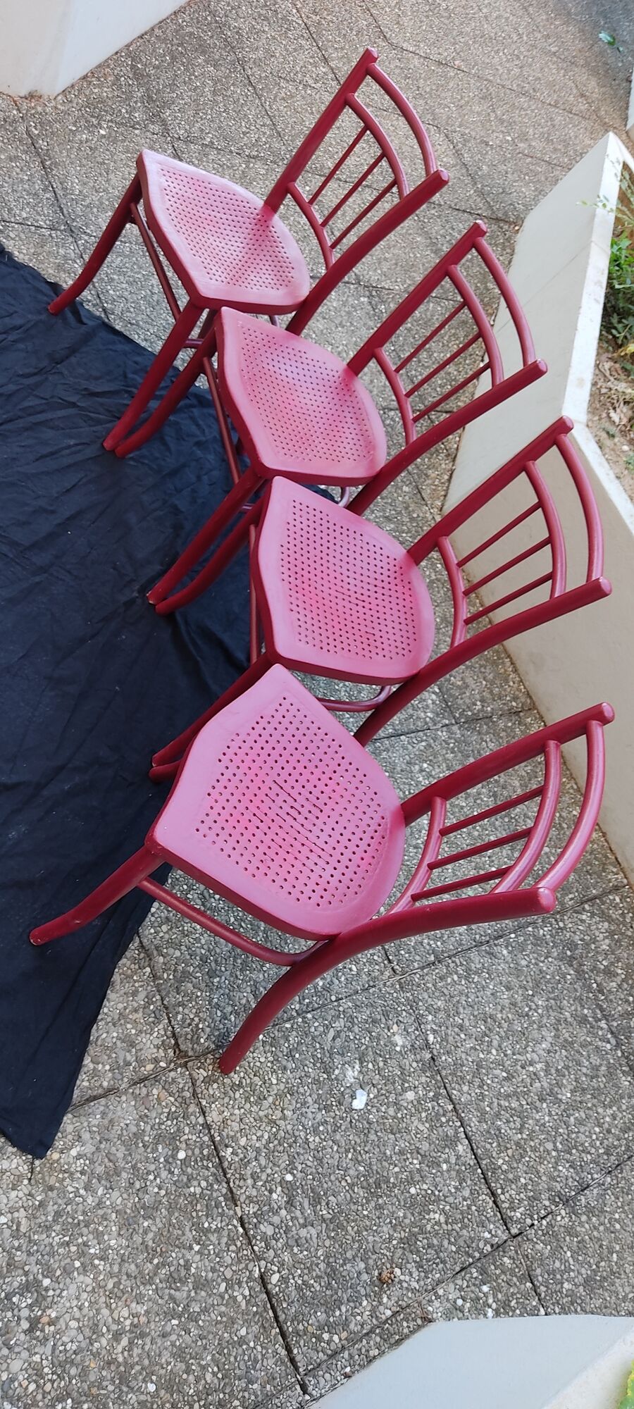 4 antique thonet bistro chairs made in czechoslovakia, years: 1922-1940.