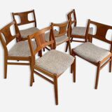 Set of 6 Scandinavian chairs