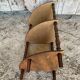 Étagère Meuble D’Angle Ancien Bois + Tablette Verte Vintage