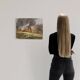 20th century Italian artwork, a countryside view with figures