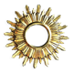 Vintage sun wall mirror in gilded wood, 1960