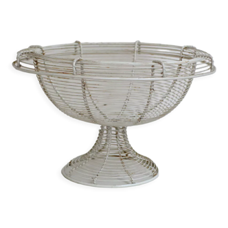 Vintage braided wire fruit basket