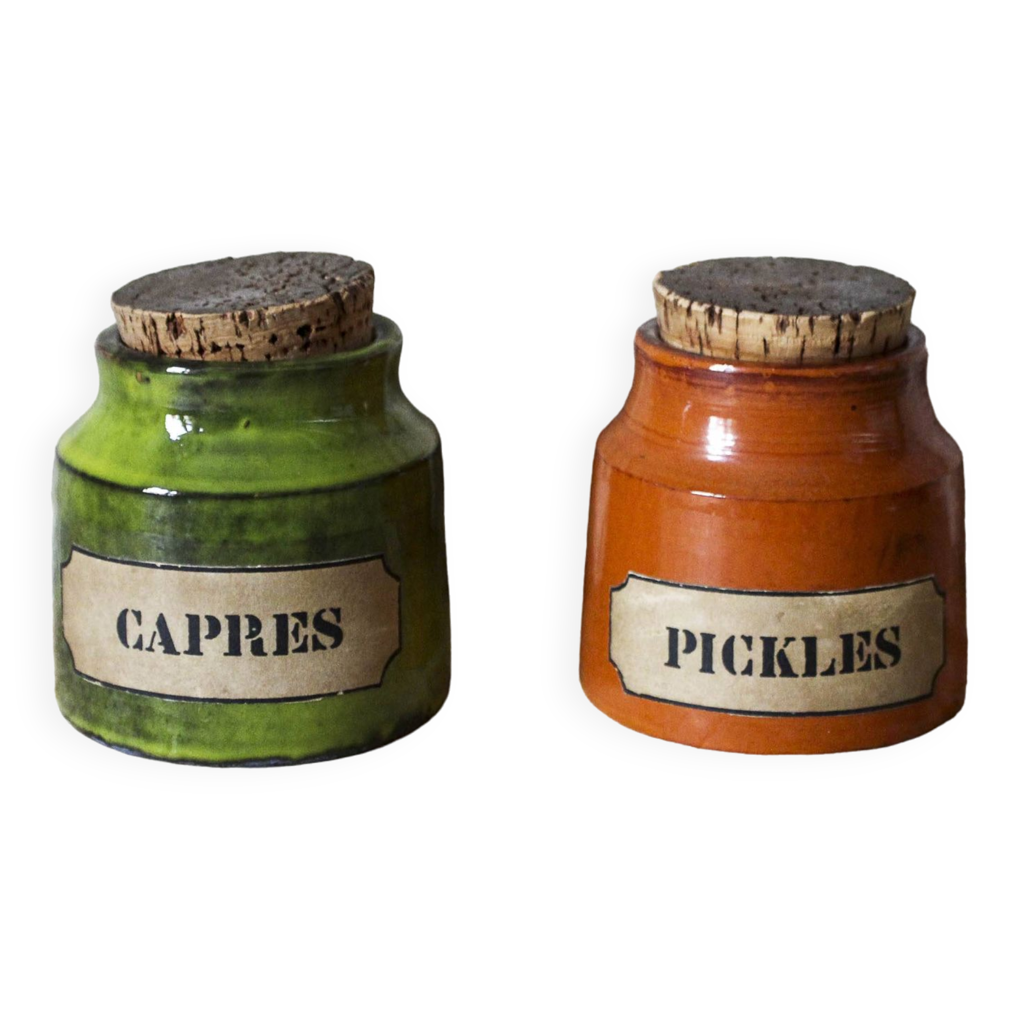 Pair of Mado Jolain ceramic pots