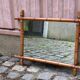 Vintage mirror in faux bamboo from the late 19th century 60x50cm