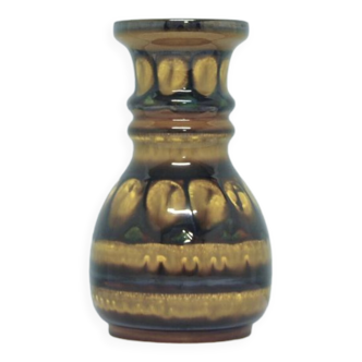 vase aquarelle vintage marron et jaune Flora Gouda