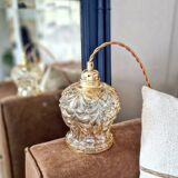 Vintage amber portable lamp